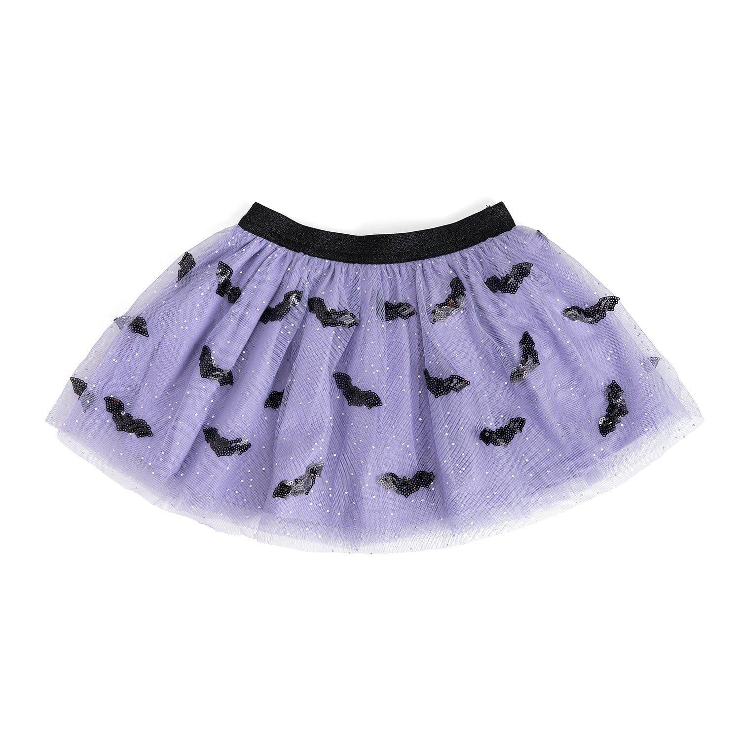 Sequin Bat Halloween Tutu Skirt image number 0