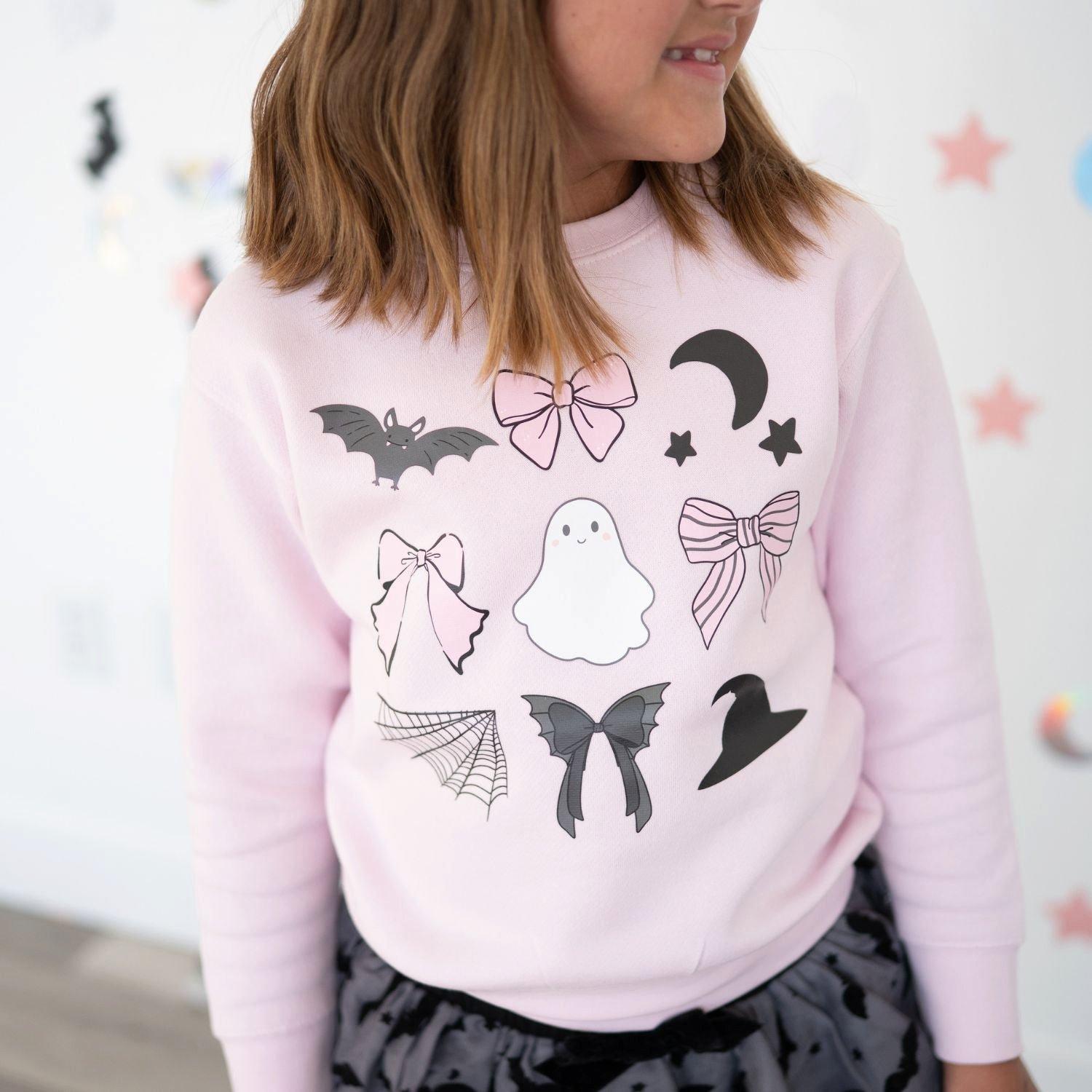 Spooky Coquette Halloween Sweatshirt image number 3