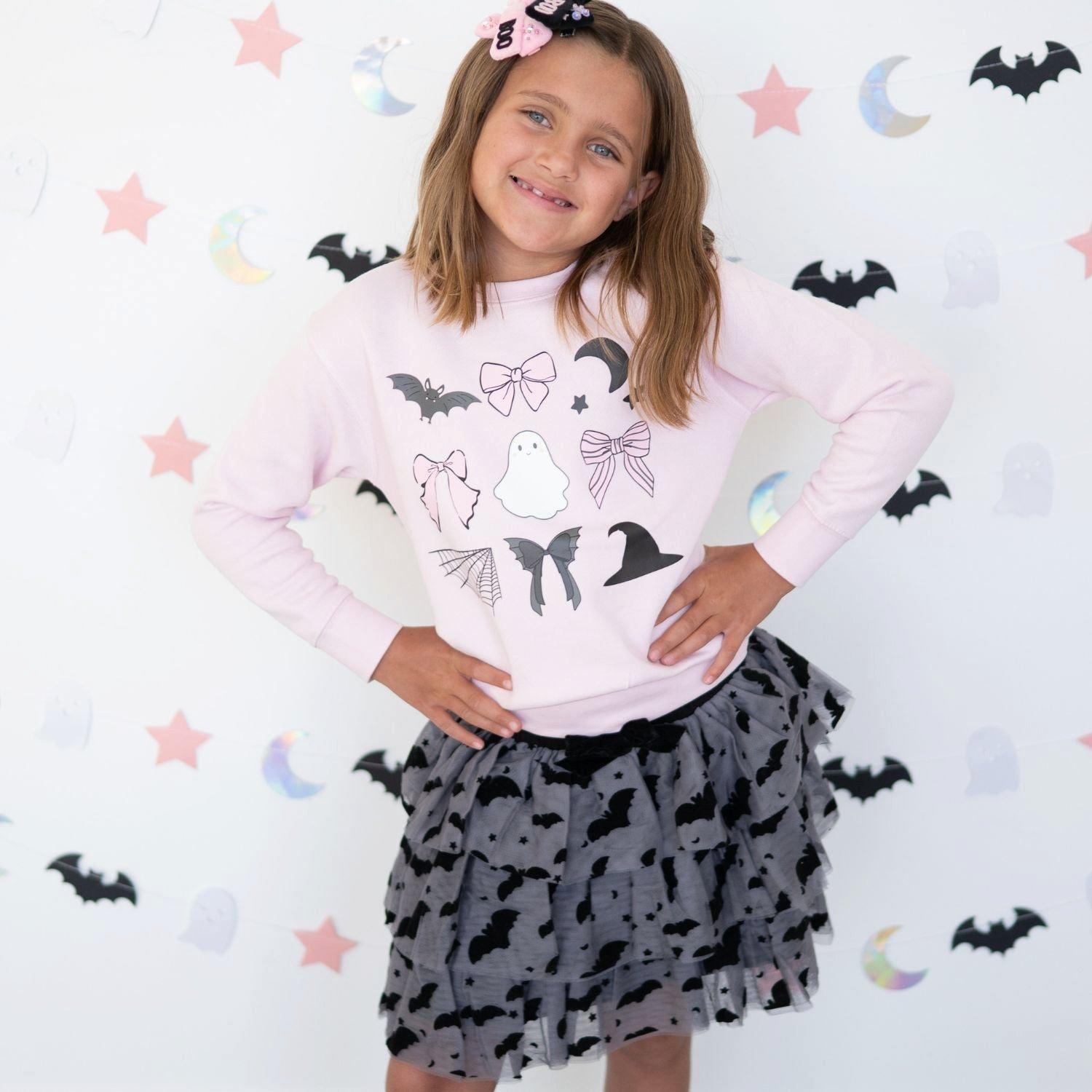Spooky Coquette Halloween Sweatshirt image number 4