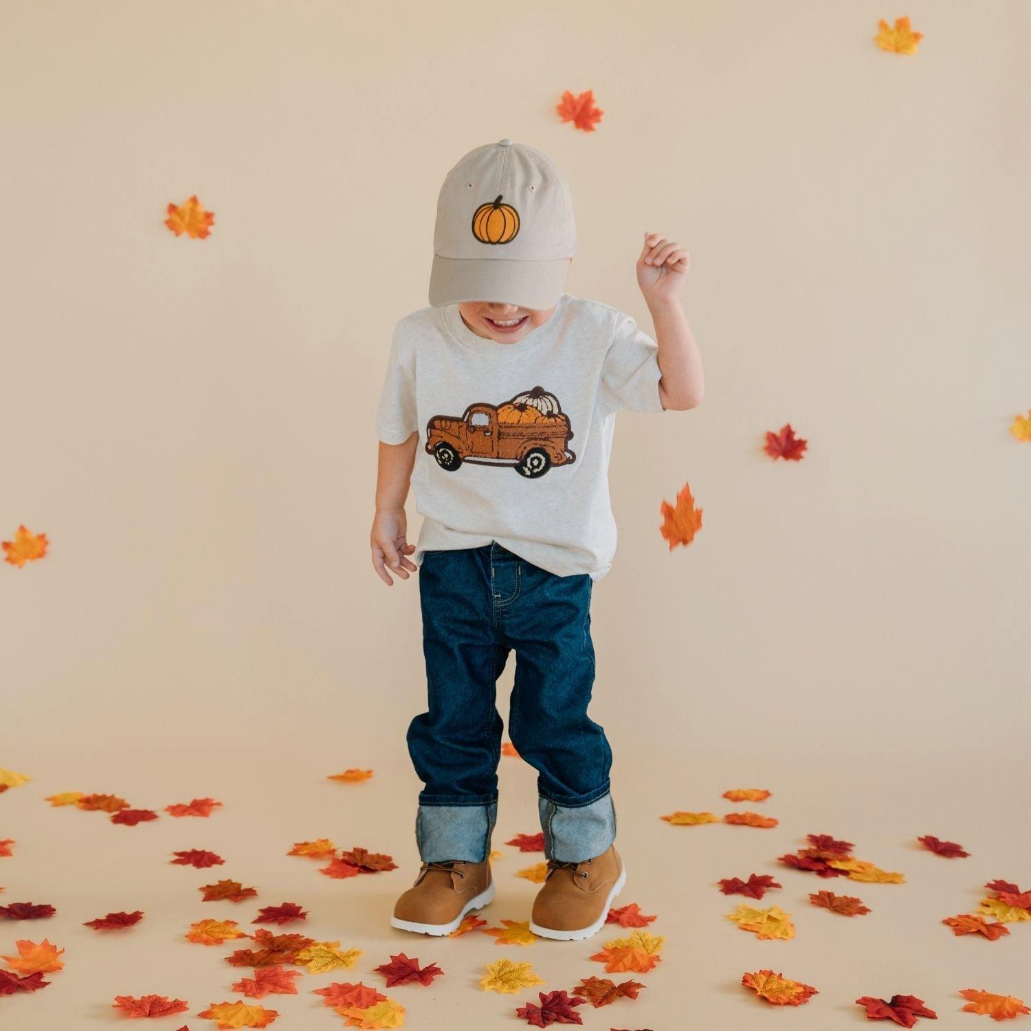 Fall Truck Patch Short Sleeve T-Shirt image number 4