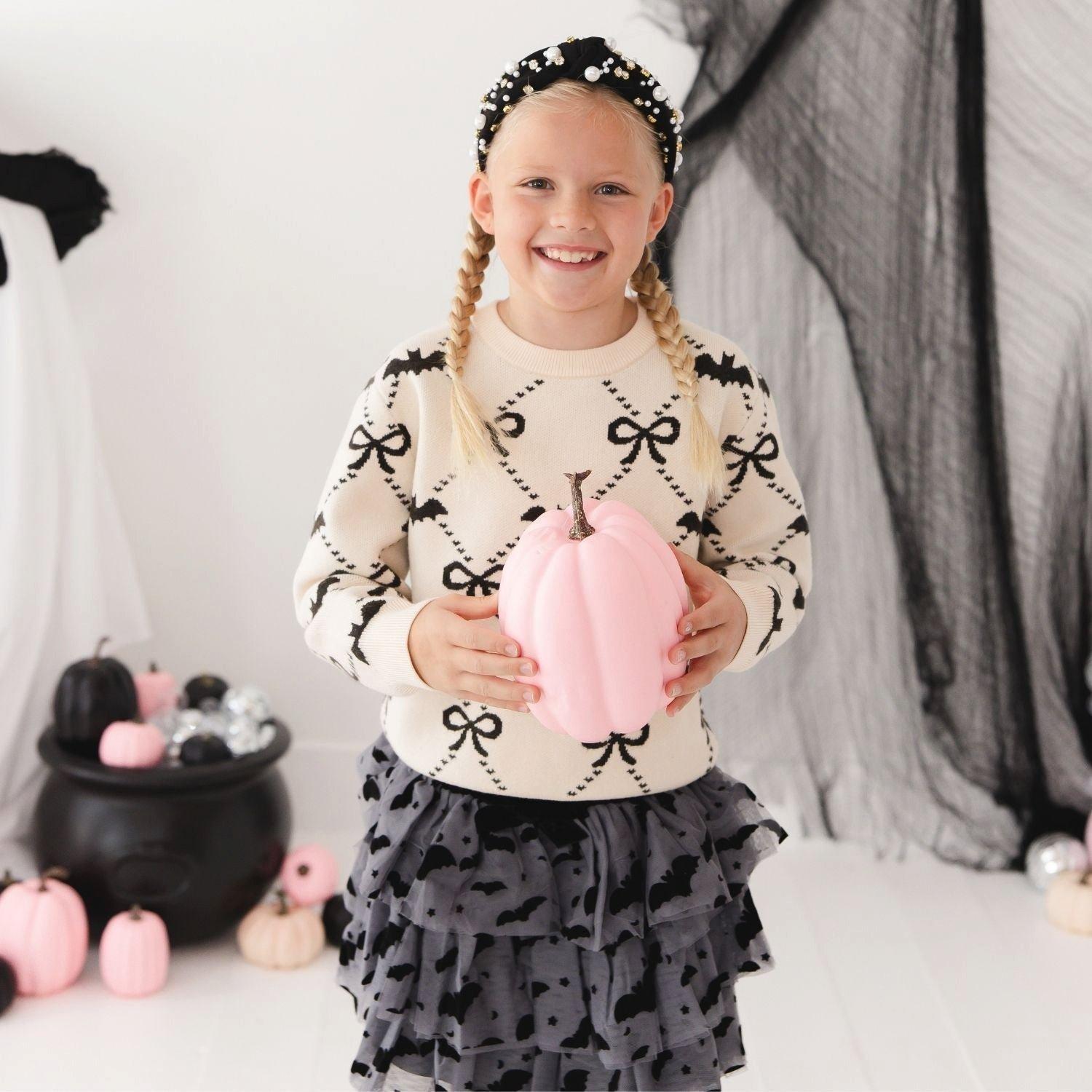 Bat Trellis Halloween Sweater image number 3