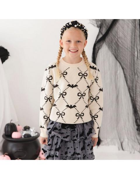 Bat Trellis Halloween Sweater