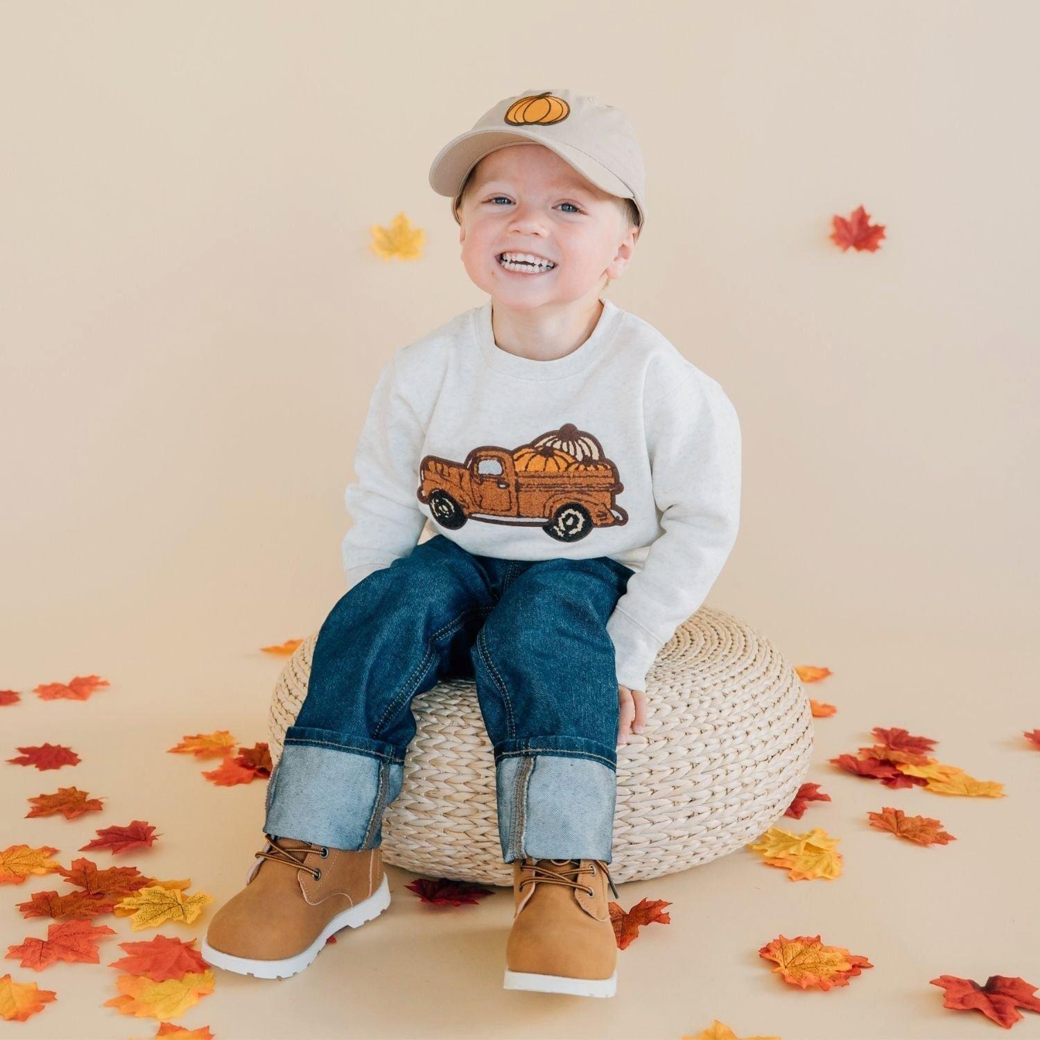 Fall Truck Patch Sweatshirt image number 3