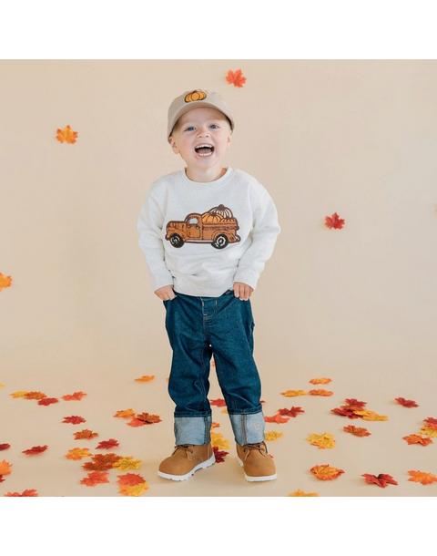Fall Truck Patch Sweatshirt