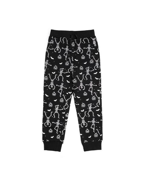 Glow In The Dark Silly Skelly Halloween Jogger