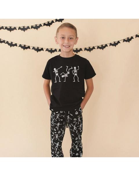 Glow In The Dark Silly Skelly Halloween Jogger
