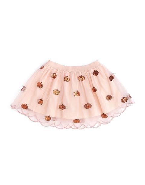 Pumpkin Sequin Scallop Tutu Skirt