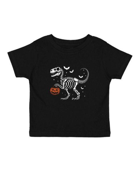 Dinosaur Skeleton Halloween Short Sleeve T-Shirt