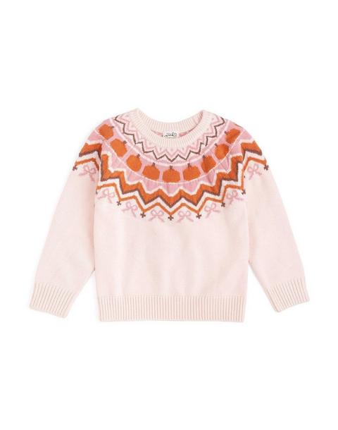 Pumpkin Fair Isle Sweater