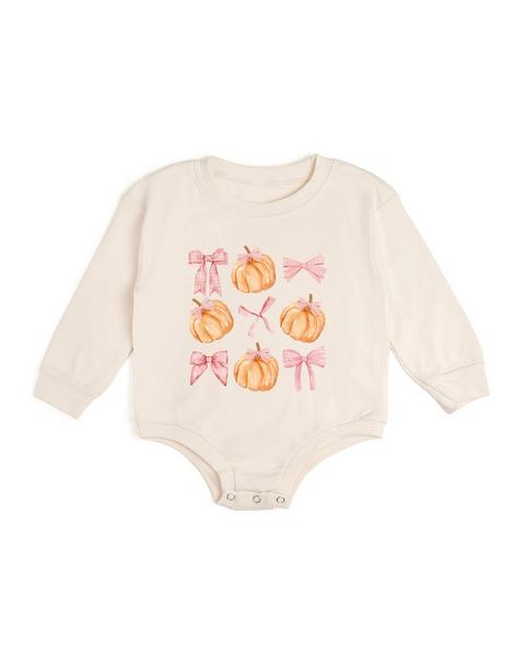 Coquette Pumpkin Long Sleeve Romper
