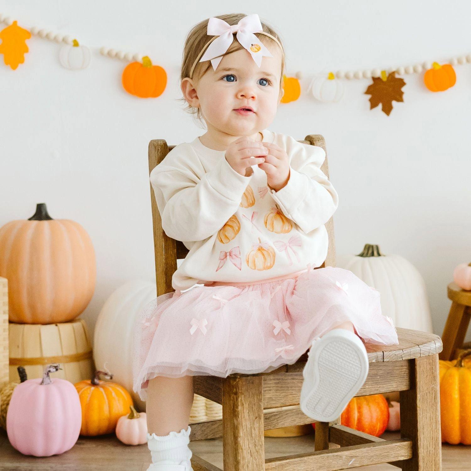 Coquette Pumpkin Long Sleeve Romper image number 2