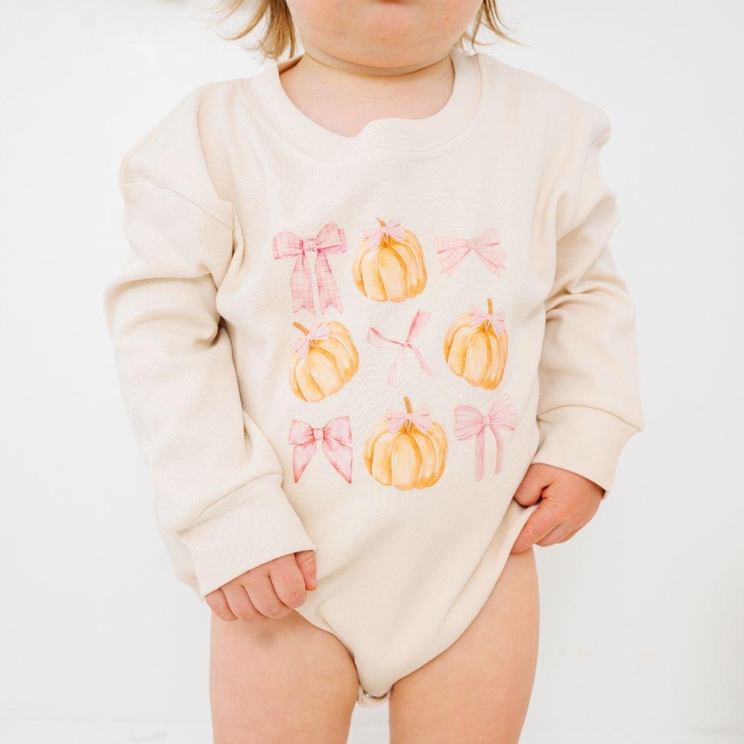 Coquette Pumpkin Long Sleeve Romper image number 4