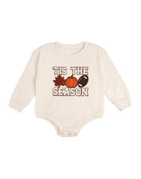 Tis The Season Pumpkin Patch Long Sleeve Romper