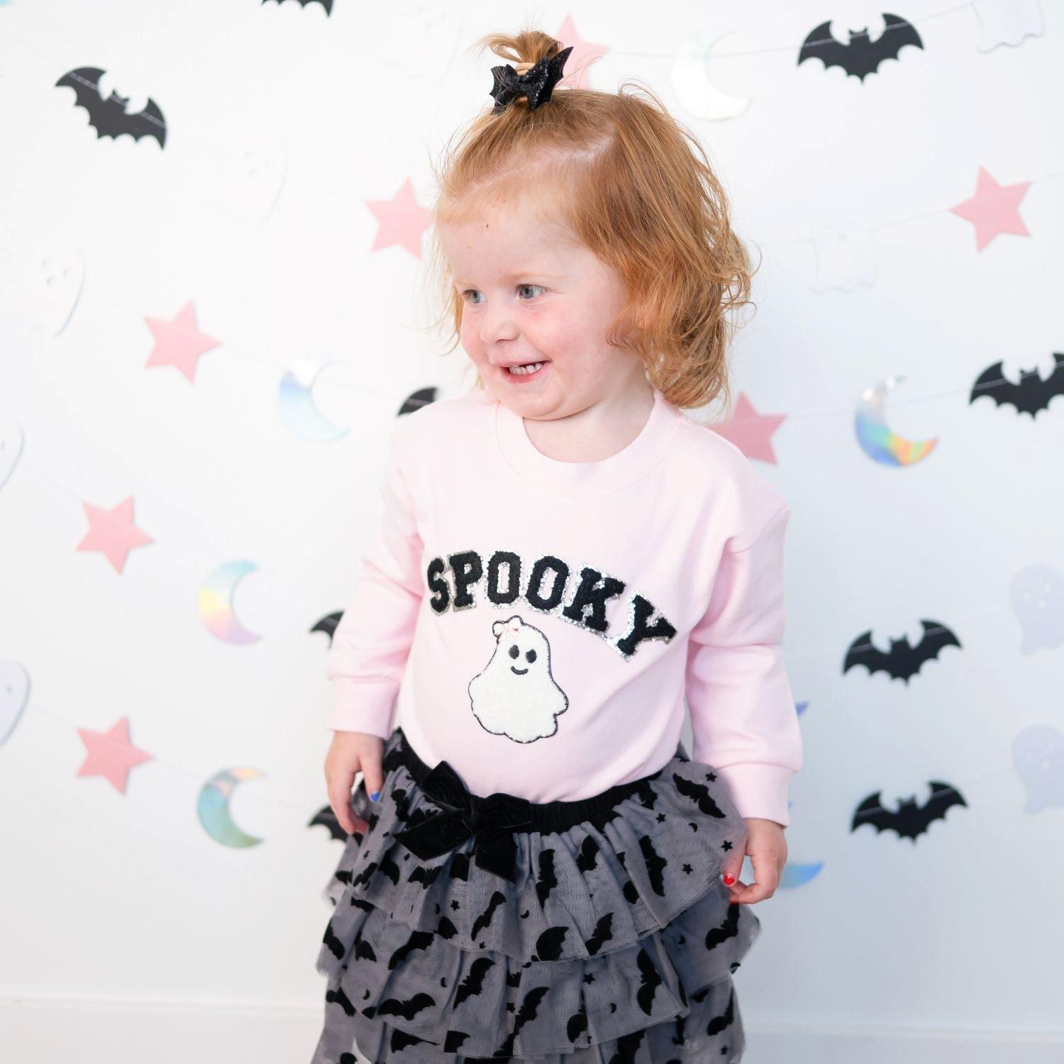 Spooky Patch Halloween Long Sleeve Romper image number 2