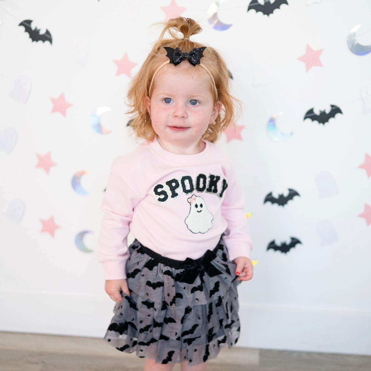 Spooky Patch Halloween Long Sleeve Romper image number 1