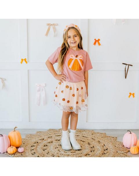 Pumpkin Pearl Gemstone Headband