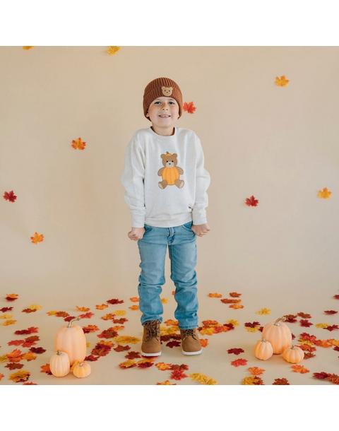 Teddy Bear Patch Beanie