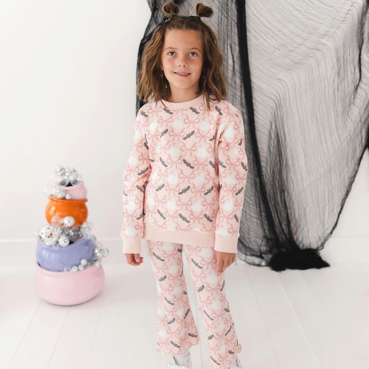 Glitter Bat Halloween Bow Headband image number 1