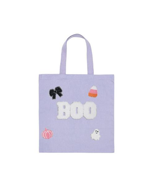 Boo Trick or Treat Patch Halloween Tote