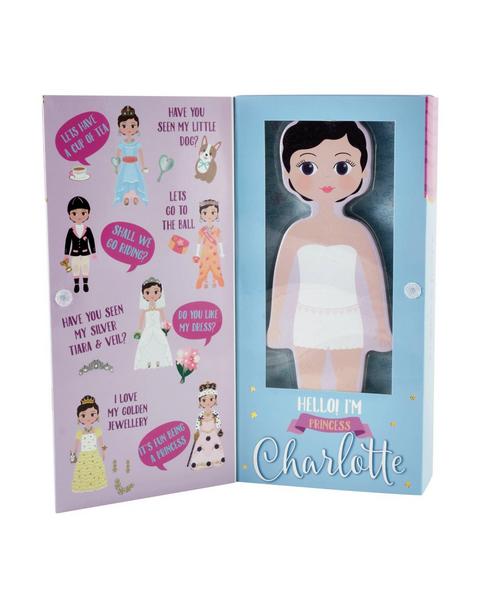Charlotte Magnetic Wooden Dress Up Doll Set