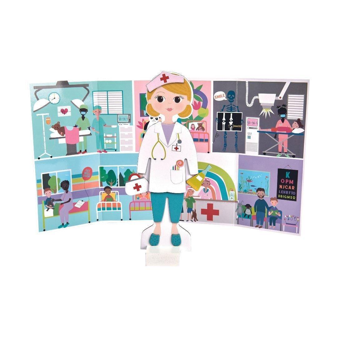 Floss & Rock Florence  Hospital Magnetic Dress Up Doll Set image number 2