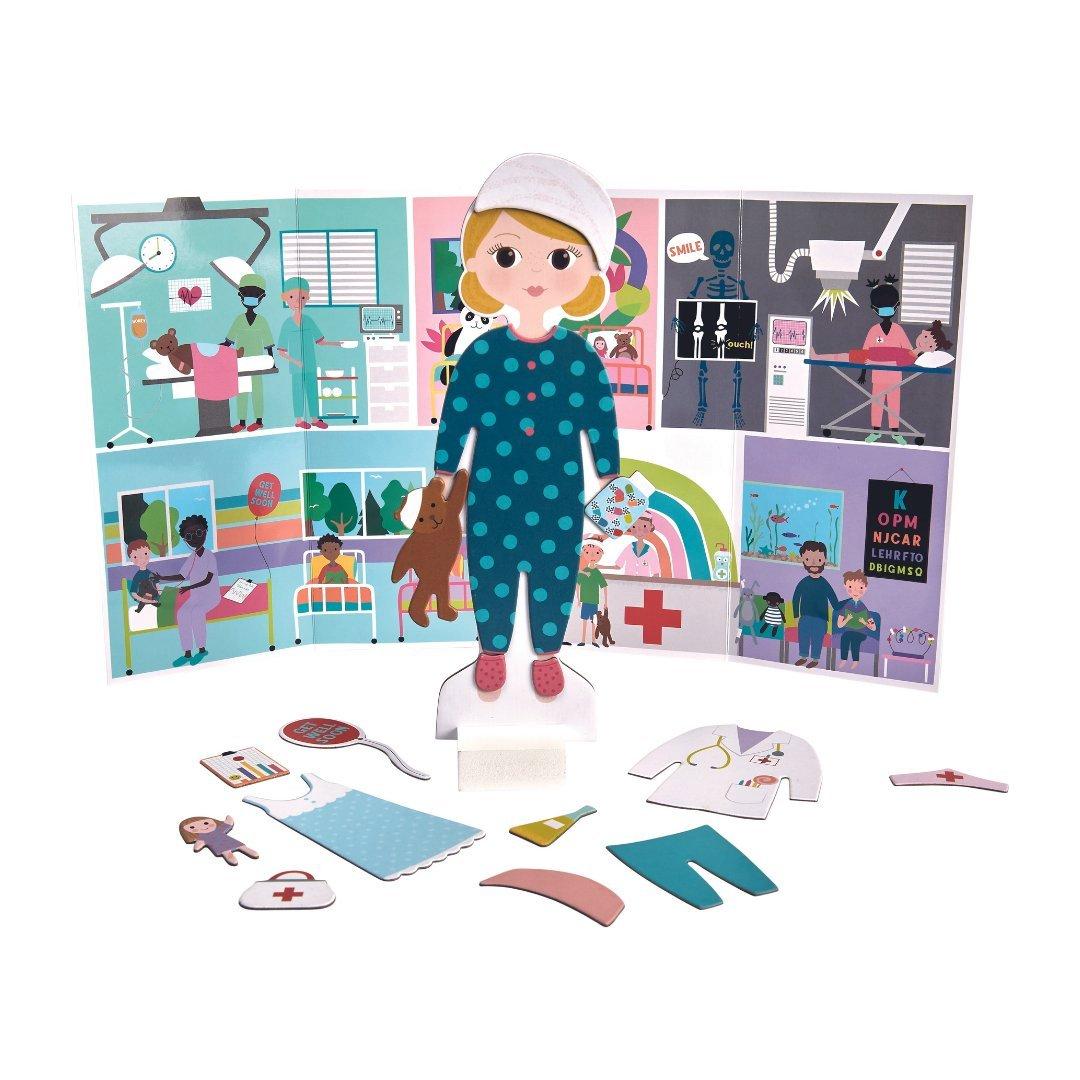 Floss & Rock Florence  Hospital Magnetic Dress Up Doll Set image number 3