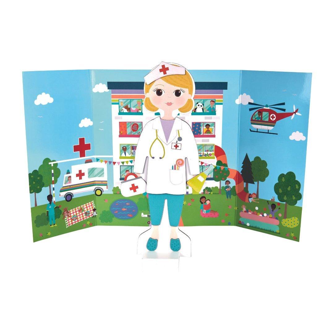 Floss & Rock Florence  Hospital Magnetic Dress Up Doll Set image number 4