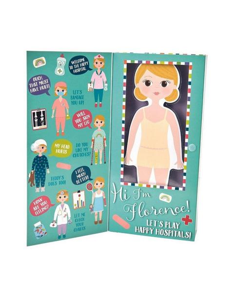 Florence Hospital Magnetic Dress Up Doll Set