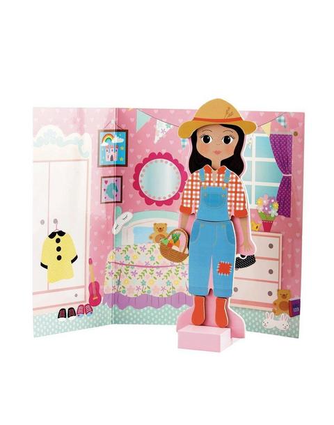 Sofia Magnetic Wooden Dress Up Doll Set