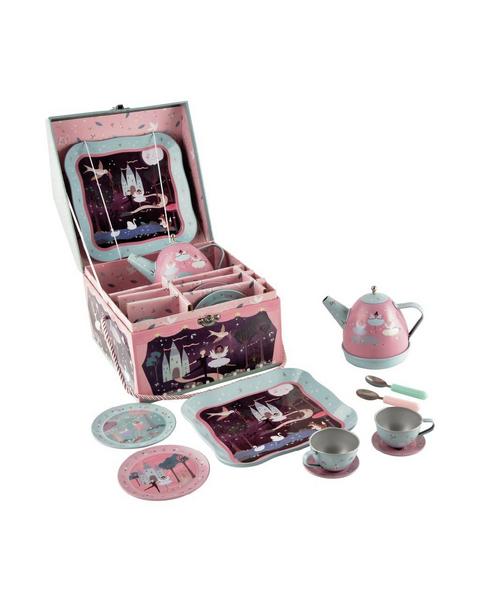 Enchanted 11 Piece Musical Tin Tea Set