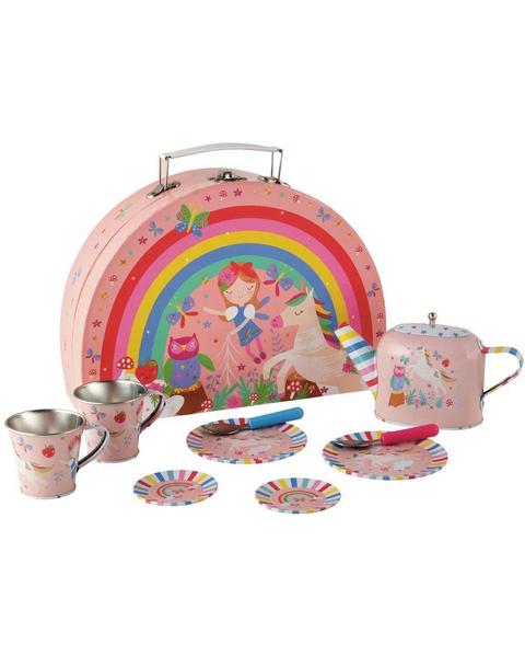 Rainbow Fairy 10 Piece Tin Tea Set