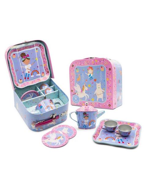 Rainbow Fairy Tin 7 Piece Tea Set