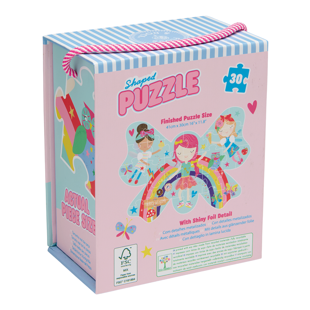 Floss & Rock Rainbow Fairy 30 Piece Shaped Jigsaw Puzzle image number 3