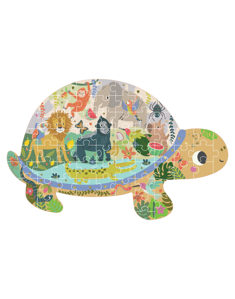 Jungle 60 Piece Shaped Jigsaw Puzzle