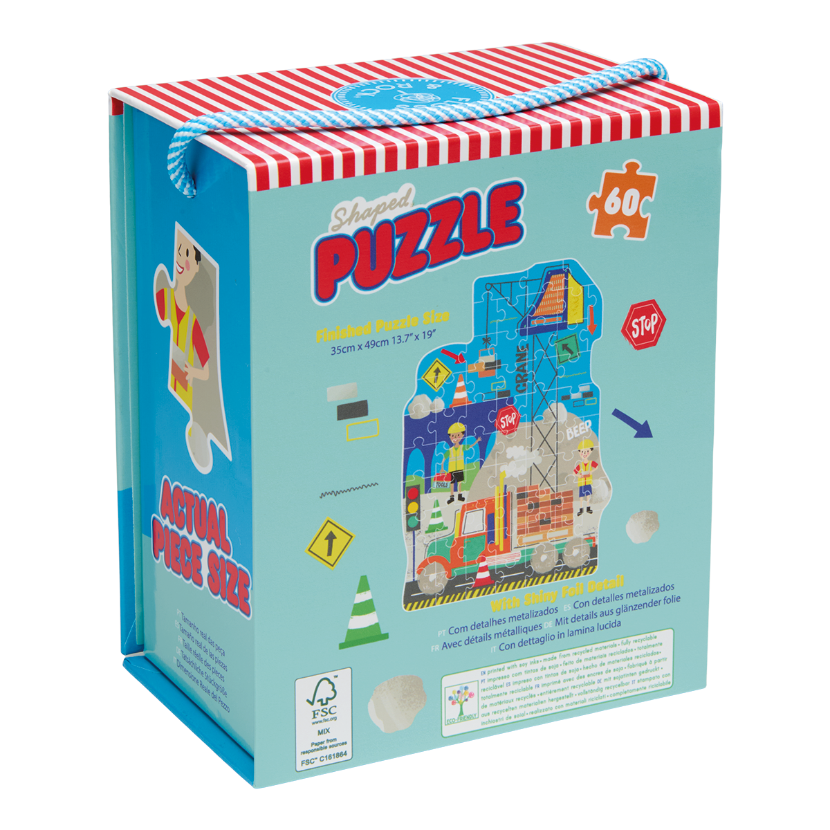 Floss & Rock Construction 60 Piece Shaped Jigsaw Puzzle image number 4
