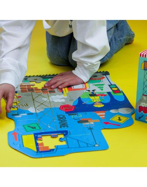 Construction 60 Piece Shaped Jigsaw Puzzle
