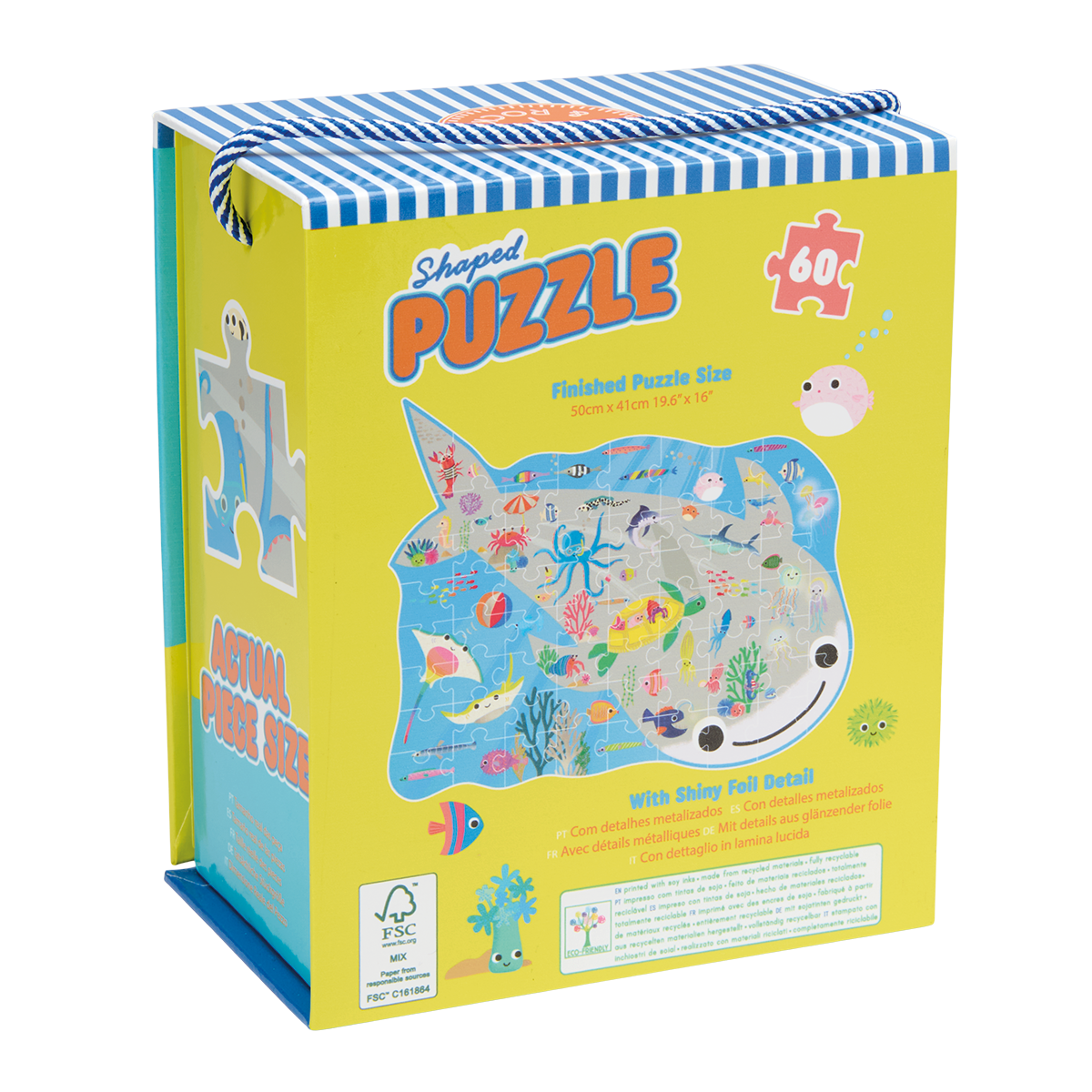 Floss & Rock Ocean 60 Piece Shaped Jigsaw Puzzle image number 3