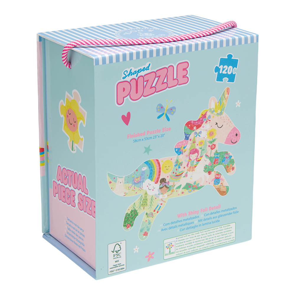 Floss & Rock Rainbow Fairy 120 Piece Shaped Jigsaw Puzzle image number 2