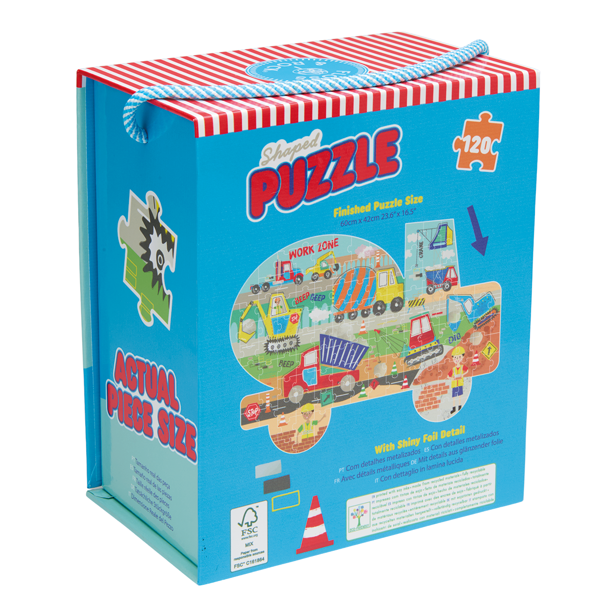 Floss & Rock Construction 120 Piece Shaped Jigsaw Puzzle image number 4
