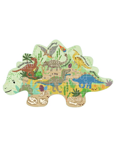 Dinosaur 60 Piece Shaped Jigsaw Puzzle