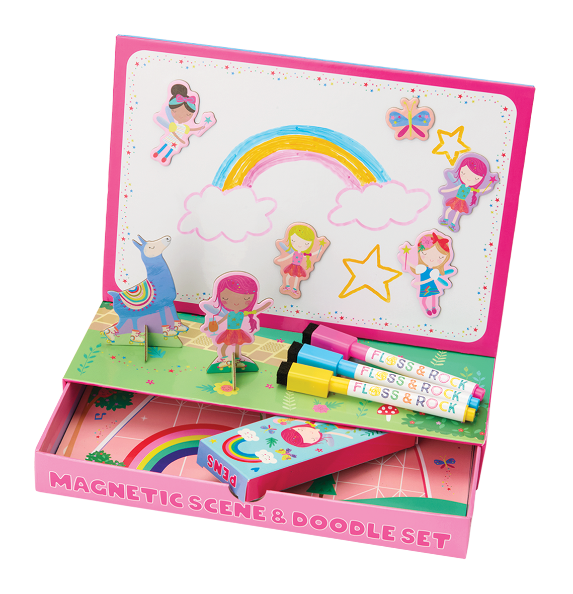 Floss & Rock Rainbow Fairy Magnetic Scene & Doodle Set image number 2