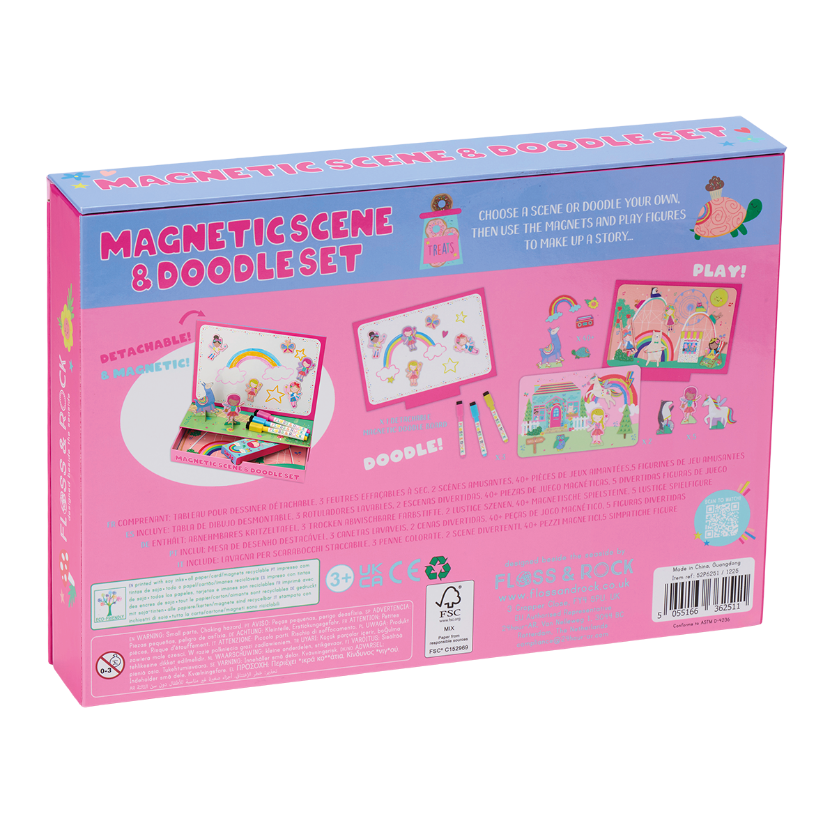 Floss & Rock Rainbow Fairy Magnetic Scene & Doodle Set image number 3