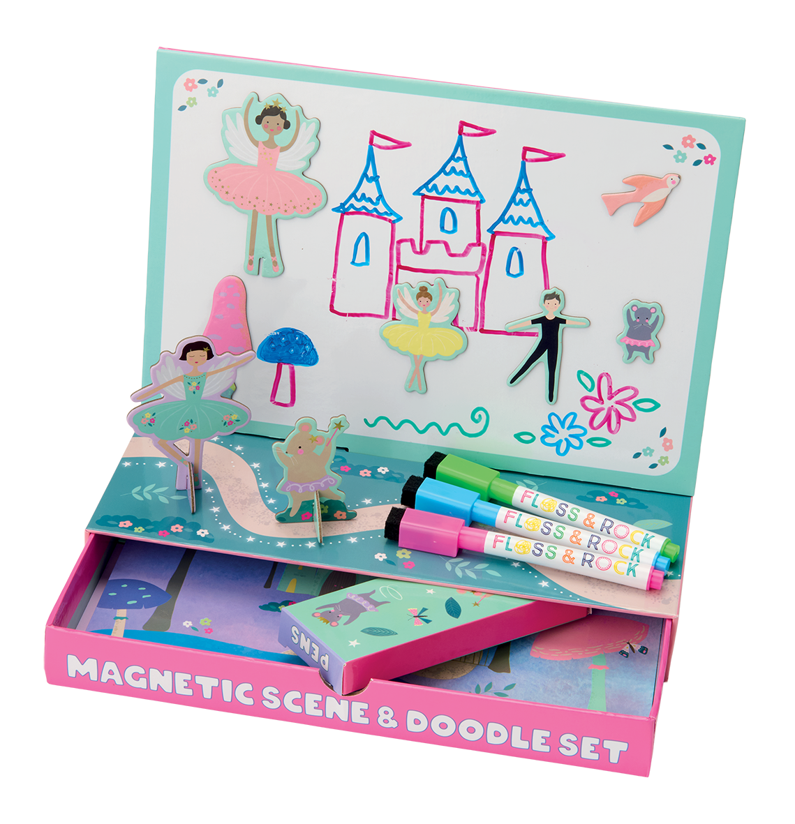 Floss & Rock Enchanted Magnetic Scene & Doodle Set image number 1