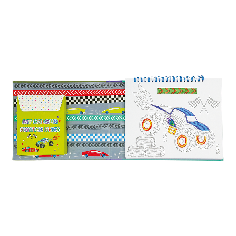 Floss & Rock Cars Color Switch Magic Activity Pad image number 3