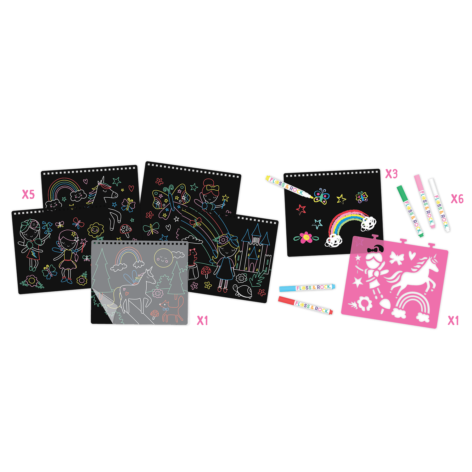 Floss & Rock Rainbow Fairy Chalkboard Sketchbook image number 4