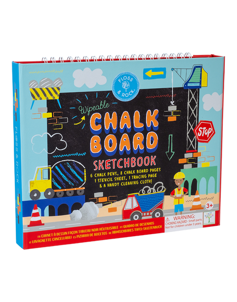 Floss & Rock Construction Chalkboard Sketchbook