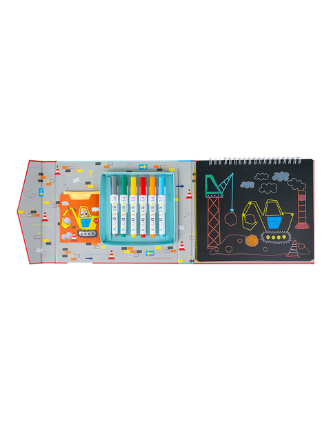 Construction Chalkboard Sketchbook