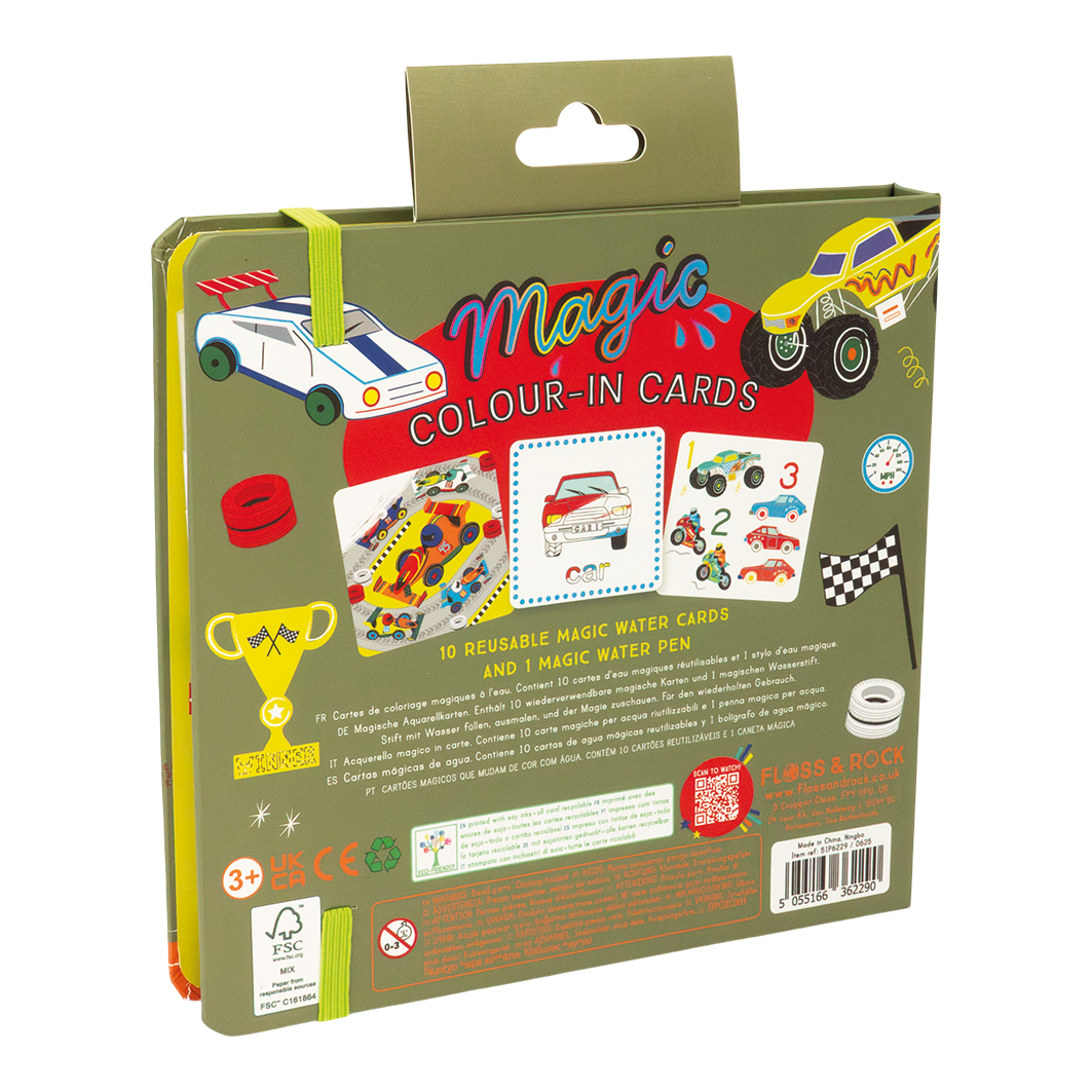 Floss & Rock Cars Magic Water Color Changing Card Set image number 3