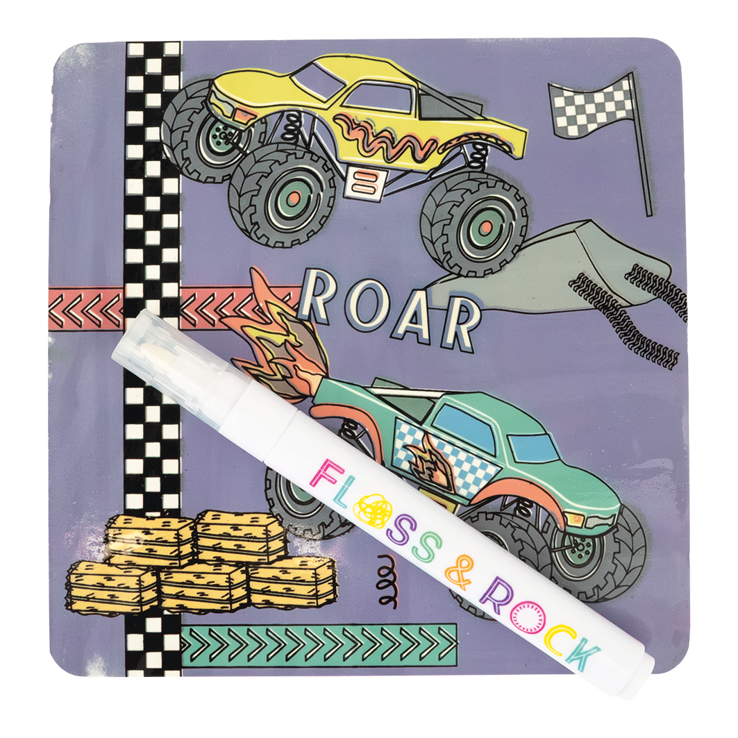Floss & Rock Cars Magic Water Color Changing Card Set image number 1