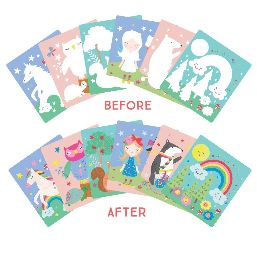 Floss & Rock Rainbow Fairy Magic Water Easel Pad with Pen image number 1